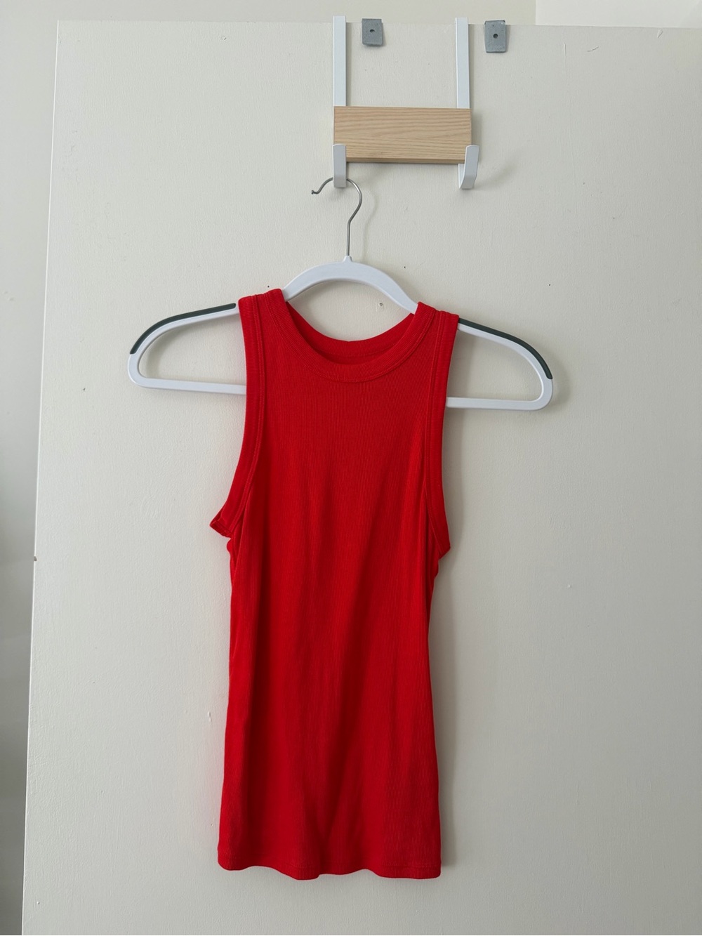 Universal Standard Red Ribbed Tank